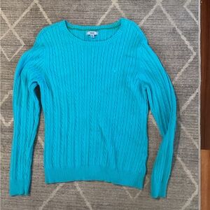 Izod Turquoise Cable Knit Sweater
